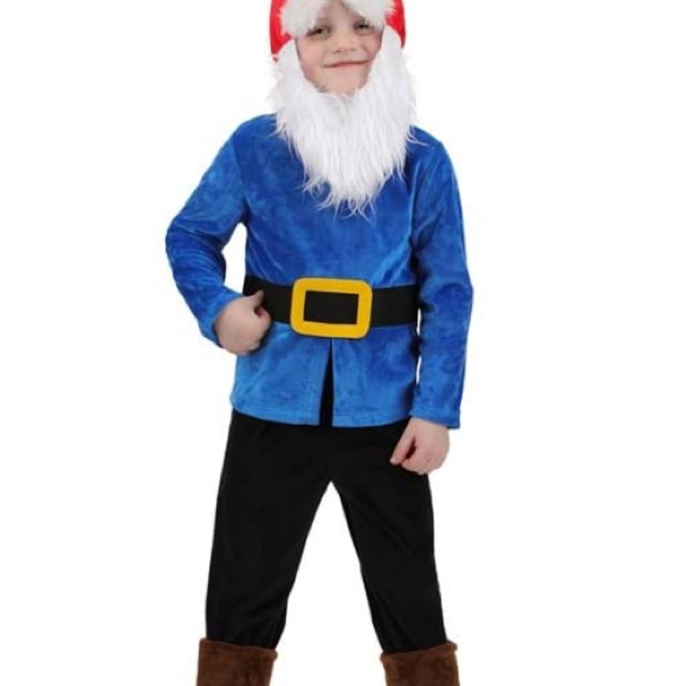 Kids 3T/4T Blue and Black Gnome Costume